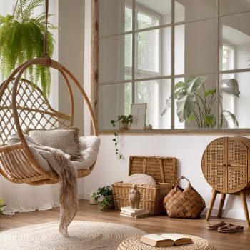How to Create a Cozy, Natural Vibe with Rattan, Wood & Earthy Jewel Tones in Your Home